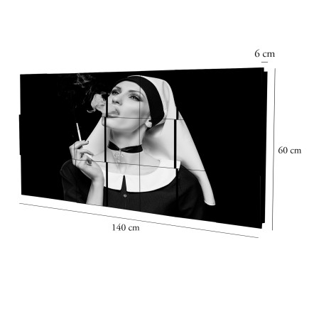Curvart Dimensions Chica Monja Fumando