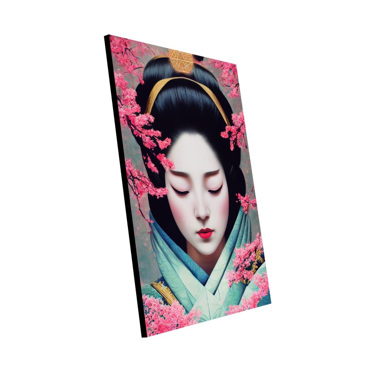 Cuadro Plano Fotografía Diseño Hermosa Geisha